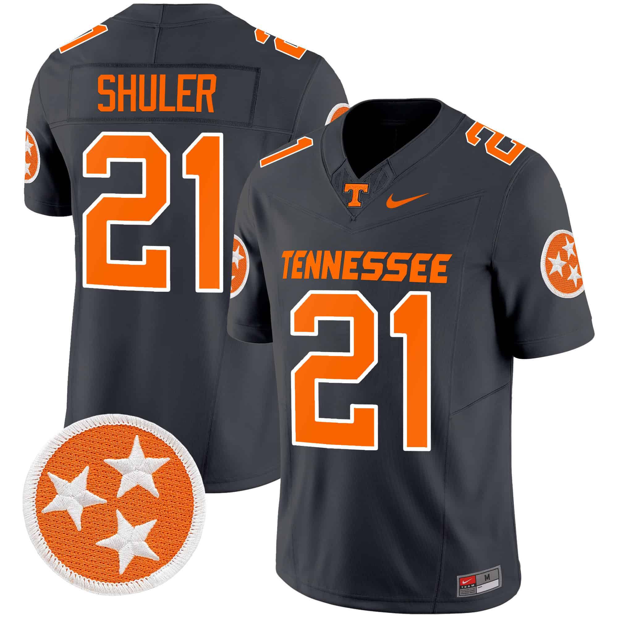 Men Tennessee Volunteers #21 Shuler Black 2024 Nike Vapor Limited NCAA Jersey style 1->indianapolis colts->NFL Jersey